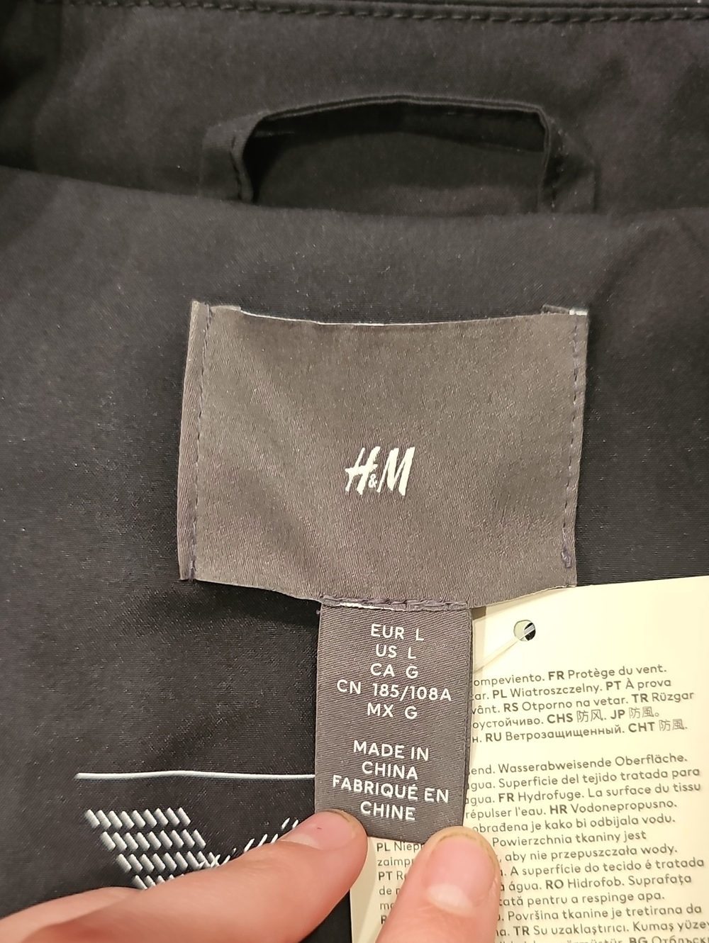 G Black H&M Puffer Coat Size L - Picture 4 of 5